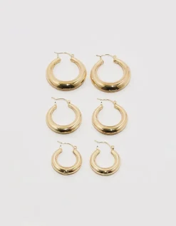 Lot de 3 Paires de Créoles Larges^Tally Weijl Outlet