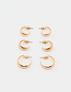 Lot de 3 Paires de Créoles es^Tally Weijl Best