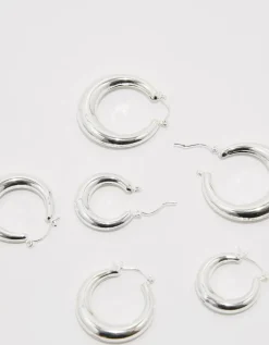 Lot de 3 Paires de Créoles Larges^Tally Weijl Clearance