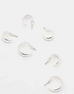 Lot de 3 Paires de Créoles es^Tally Weijl Clearance