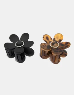 Lot de 2 Pinces à Cheveux Fleur Imprimé Léopard^Tally Weijl Online