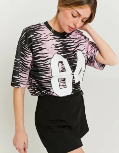 Maillot de Foot Oversize Imprimé Zèbre^Tally Weijl New