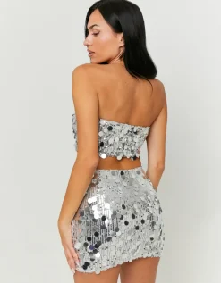 Mini Jupe e avec Grands Sequins^Tally Weijl Online