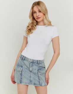 Mini Jupe en Jean avec Poches Cargo^Tally Weijl Clearance