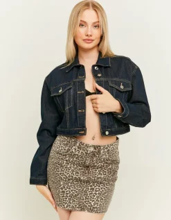 Mini Jupe en Jean Imprimé Léopard^Tally Weijl Discount