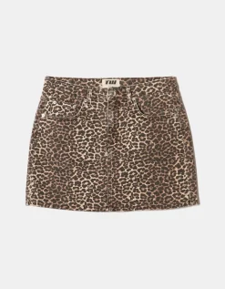 Mini Jupe en Jean Imprimé Léopard^Tally Weijl Discount