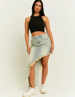 Mini Jupe en Jean Ourlet Destroy^Tally Weijl Clearance
