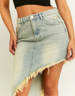 Mini Jupe en Jean Ourlet Destroy^Tally Weijl Clearance