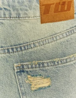 Mini Jupe en Jean Ourlet Destroy^Tally Weijl Clearance