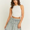 Mini jupe en jean plissée taille haute^Tally Weijl Discount