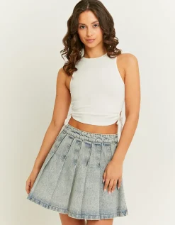 Mini jupe en jean plissée taille haute^Tally Weijl Discount