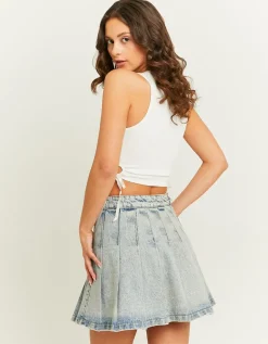 Mini jupe en jean plissée taille haute^Tally Weijl Discount