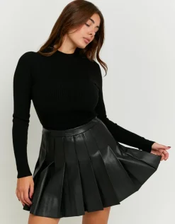 Mini Jupe e Plissée en Similicuir^Tally Weijl Sale