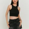 Mini-Jupe en Denim avec Strass^Tally Weijl Sale