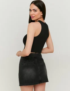 Mini-Jupe en Denim avec Strass^Tally Weijl Sale