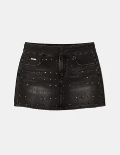 Mini-Jupe en Denim avec Strass^Tally Weijl Sale