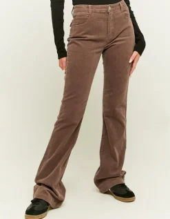 Pantalon Bootcut Brun en Velours Côtelé^Tally Weijl Online