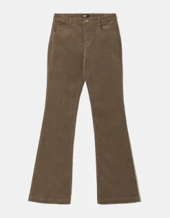 Pantalon Bootcut Brun en Velours Côtelé^Tally Weijl Online