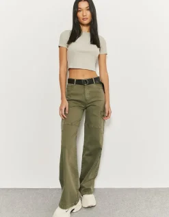 Pantalon Cargo Jambe Large à Ceinture^Tally Weijl New