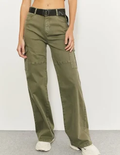 Pantalon Cargo Jambe Large à Ceinture^Tally Weijl New