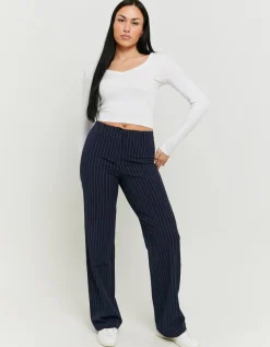 Pantalon Droit Rayé Taille Mi-Haute^Tally Weijl Fashion