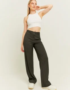 Pantalon Habillé Droit à Rayures Fines^Tally Weijl Hot