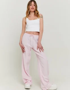 Pantalon Wide Leg Rayé en Lin^Tally Weijl Sale