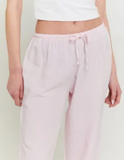 Pantalon Wide Leg Rayé en Lin^Tally Weijl Sale