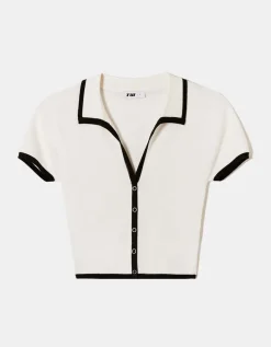 Polo en Maille avec Ourlets Contrastés^Tally Weijl Discount