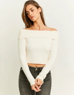 Pull Ajusté avec Encolure Épaules Dénudées^Tally Weijl Sale