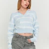 Pull Court Rayé avec Col Polo^Tally Weijl Outlet