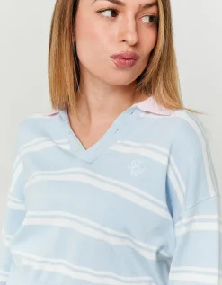 Pull Court Rayé avec Col Polo^Tally Weijl Outlet