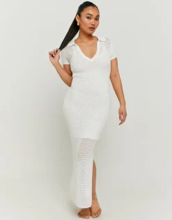 Robe he en Crochet Col Polo^Tally Weijl Hot