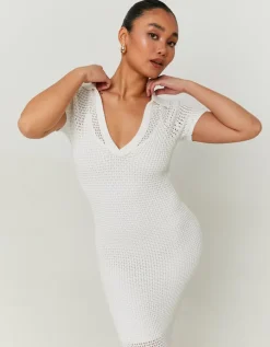 Robe he en Crochet Col Polo^Tally Weijl Hot