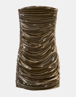 Robe Courte Ajustée Look Métallique^Tally Weijl Sale