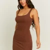 Robe Courte Brune Moulante^Tally Weijl Clearance