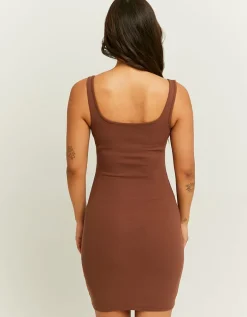 Robe Courte Brune Moulante^Tally Weijl Clearance
