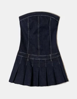 Robe Courte en Jean Bleu Foncé^Tally Weijl Sale