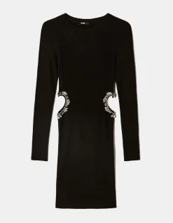 Robe Courte e en Maille avec Découpe et Strass^Tally Weijl Hot
