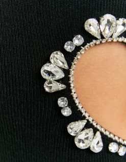 Robe Courte e en Maille avec Découpe et Strass^Tally Weijl Hot