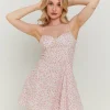 Robe Courte Rose Imprimé Vichy^Tally Weijl Outlet