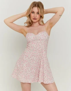 Robe Courte Rose Imprimé Vichy^Tally Weijl Outlet