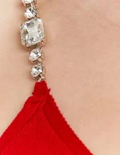 Robe Courte en Maille avec Bretelles en Strass^Tally Weijl Best