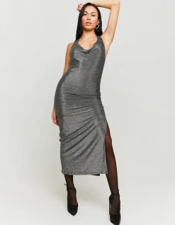 Robe Longue en Lurex avec Fente^Tally Weijl Sale