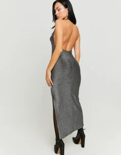 Robe Longue en Lurex avec Fente^Tally Weijl Sale