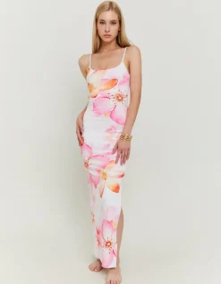Robe Longue Moulante à Motif Floral^Tally Weijl Best