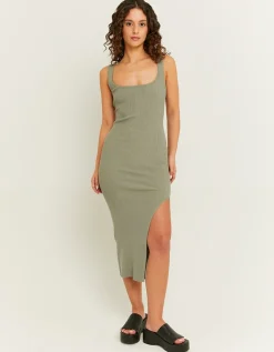 Robe Midi Basique avec Fente^Tally Weijl Clearance