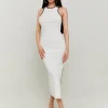 Robe Midi Blanche en Crochet^Tally Weijl Discount