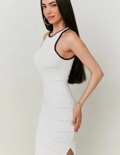 Robe Midi Blanche en Crochet^Tally Weijl Discount