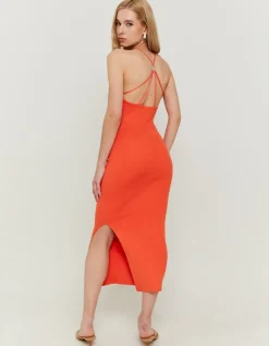 Robe Midi en Maille Orange^Tally Weijl Fashion